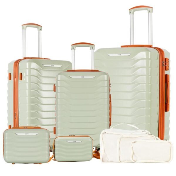 UUH Luggage Sets with TSA Locks – 3/4/6/7/8/9-Piece Suitcase Sets for Family Travel & Moving - Image 7
