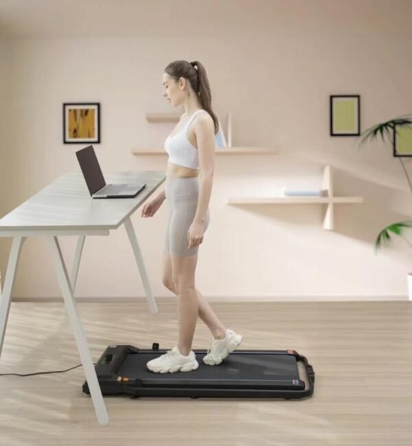 2.0HP Foldable Walking Pad Treadmill ?C Quiet Under-Desk Running Machine with Handlebar, LED Display & Remote, Slim Portable Design for Home & Office - Image 2